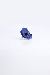 Aqua Poppy/Sunflower Rings - Hand gilded/Hand-painted - Big - Jianhui London