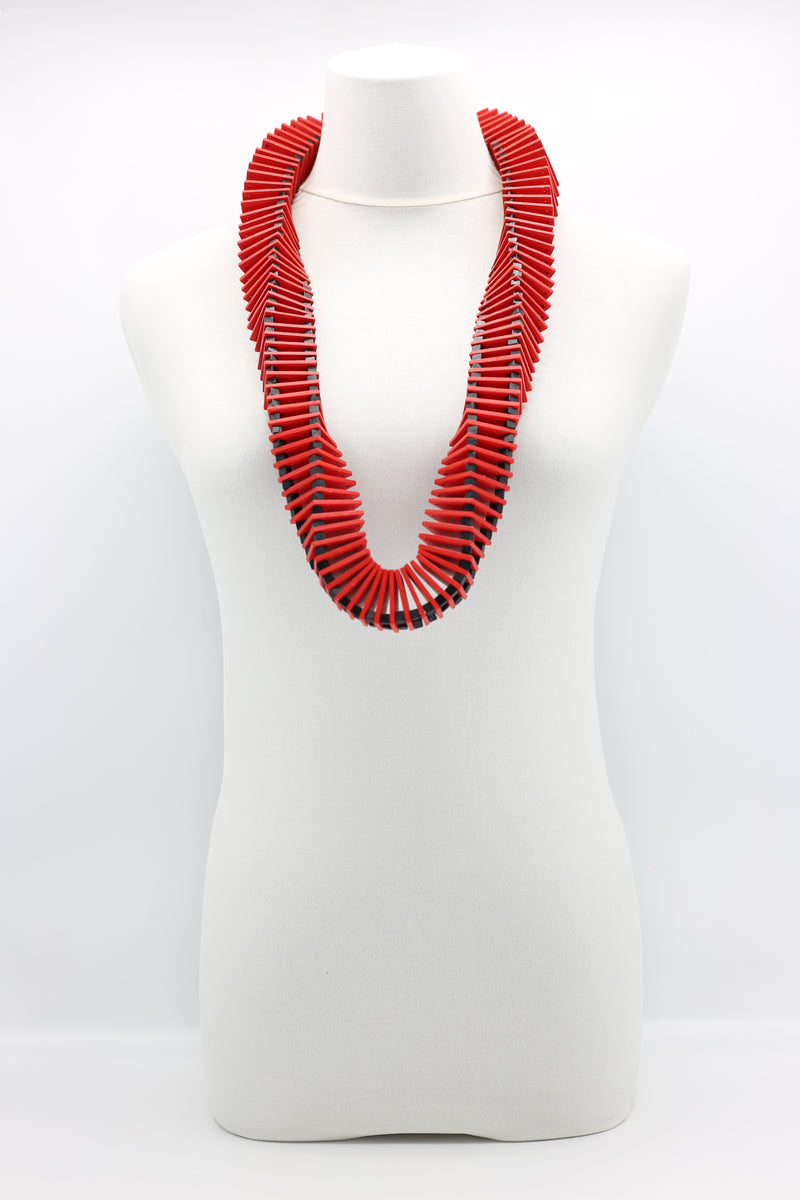 Shakespeare's Collar 3x3cm Squares Necklace - Long - Jianhui London