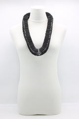 Shakespeare's Collar 3x3cm Squares Necklace - Long - Jianhui London