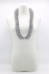 Shakespeare's Collar 3x3cm Squares Necklace - Long - Jianhui London