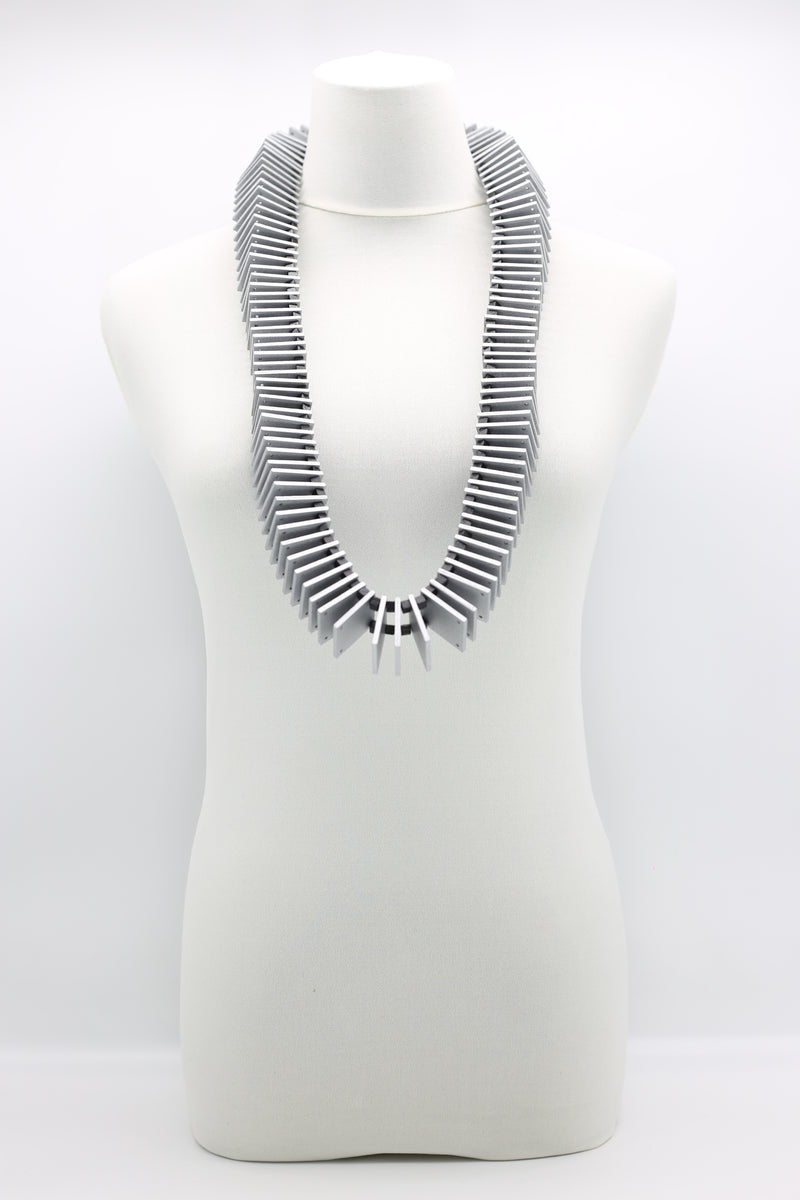 Shakespeare's Collar 3x3cm Squares Necklace - Long - Jianhui London