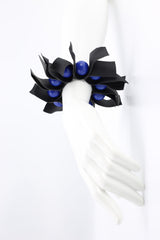 U-shaped Leatherette Ribbons & Round Beads Bracelet - Jianhui London