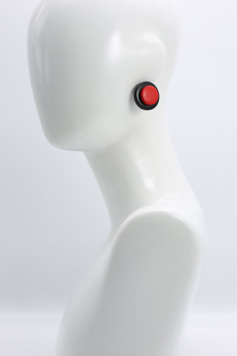 Clip-on Round Earrings - 2 Layers - Jianhui London