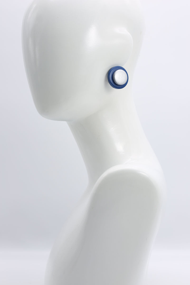 Clip-on Round Earrings - 2 Layers - Jianhui London