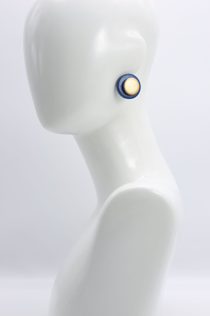 Clip-on Round Earrings - 2 Layers - Jianhui London