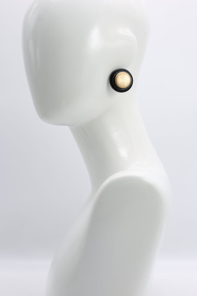 Clip-on Round Earrings - 2 Layers - Jianhui London