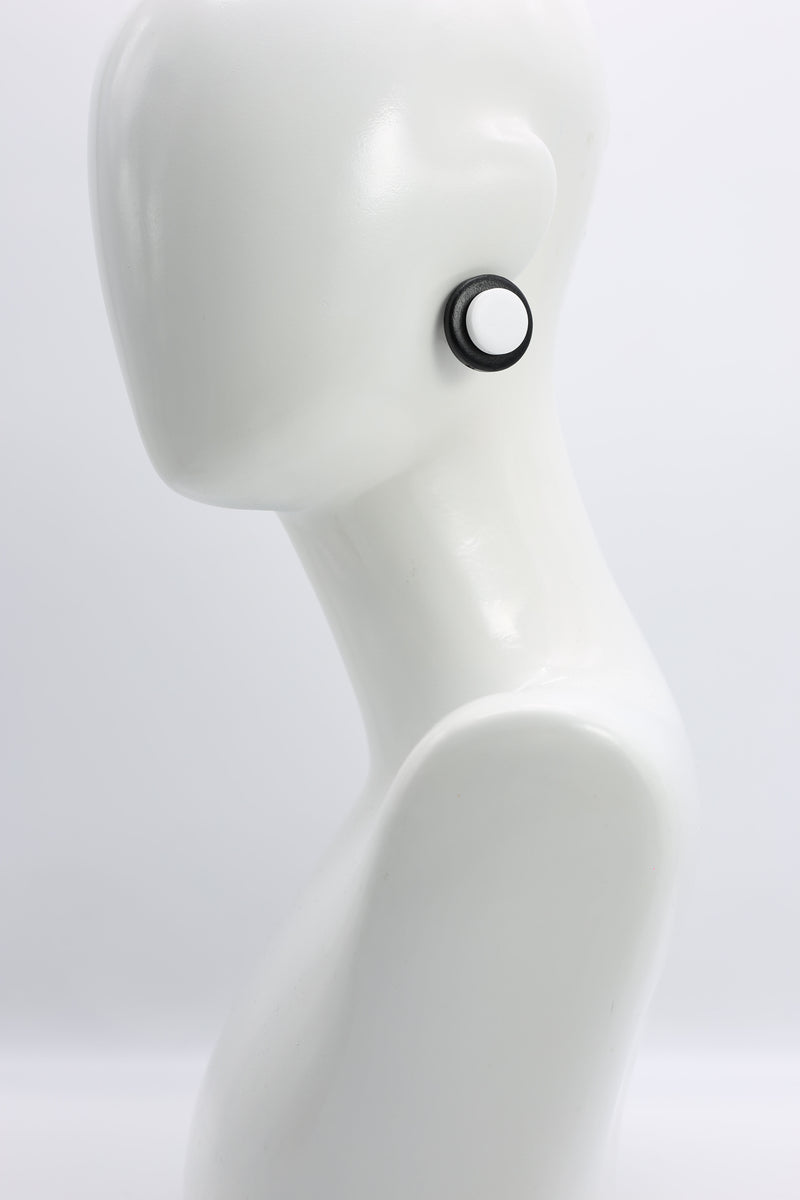 Clip-on Round Earrings - 2 Layers - Jianhui London