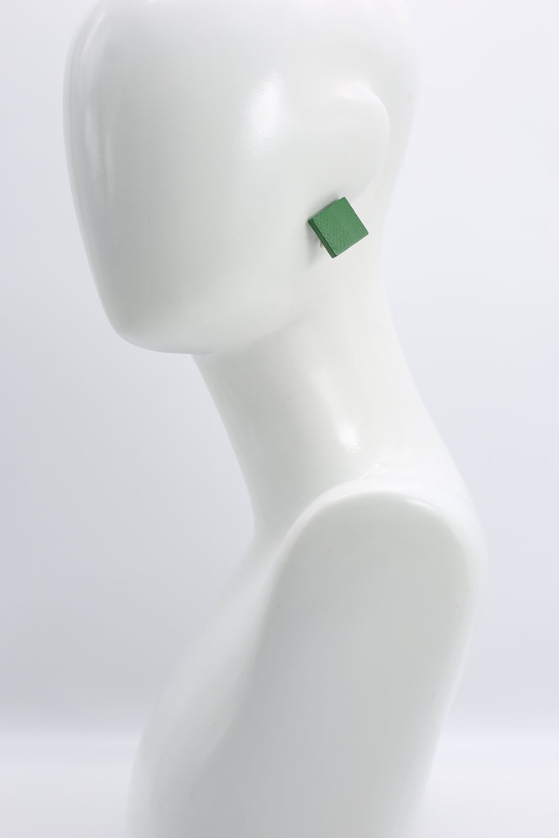 Clip-on Square Earrings - Small - Jianhui London