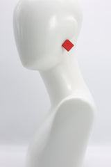 Clip-on Square Earrings - Small - Jianhui London