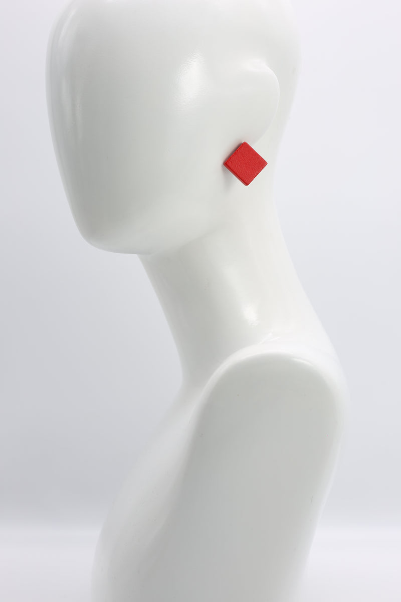 Clip-on Square Earrings - Small - Jianhui London