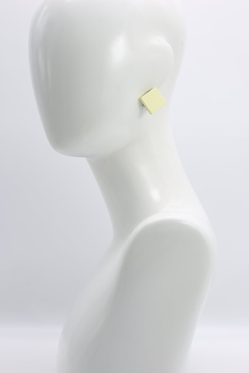 Clip-on Square Earrings - Small - Jianhui London