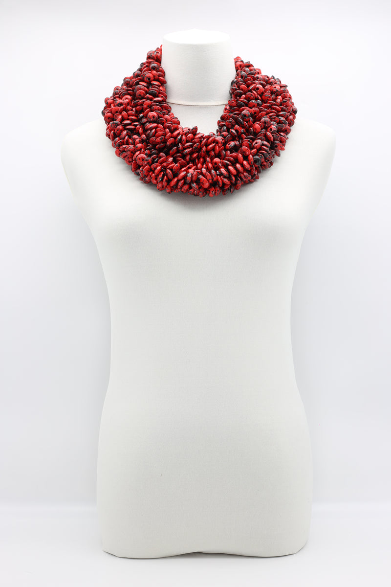 Donut Hand-woven Necklace - Hand-painted - Jianhui London