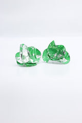 Big 3-Water Lily Leaf Earrings - Jianhui London