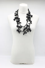 Berry Beads on Cotton Cord Necklace - Long - Jianhui London