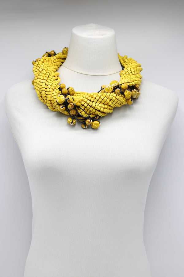 Next Pashmina & Ceramic Beads Necklaces Set - Jianhui London