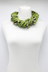 Next Pashmina & Ceramic Beads Necklaces Set - Hand-painted - Jianhui London