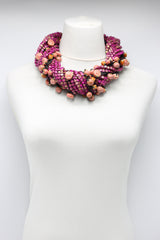Next Pashmina & Ceramic Beads Necklaces Set - Hand-painted - Jianhui London