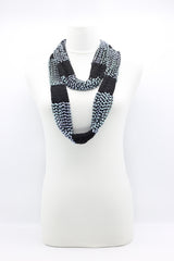 Faux Pearl and Tassel Blocks Infinity Necklace - Jianhui London