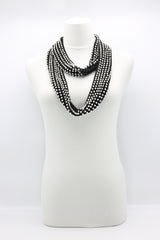 Faux Pearl Infinity Necklace - Jianhui London