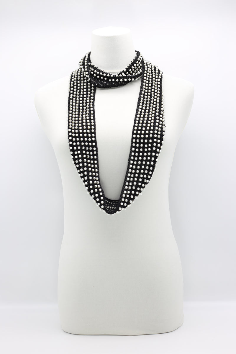 Faux Pearl Infinity Necklace - Jianhui London