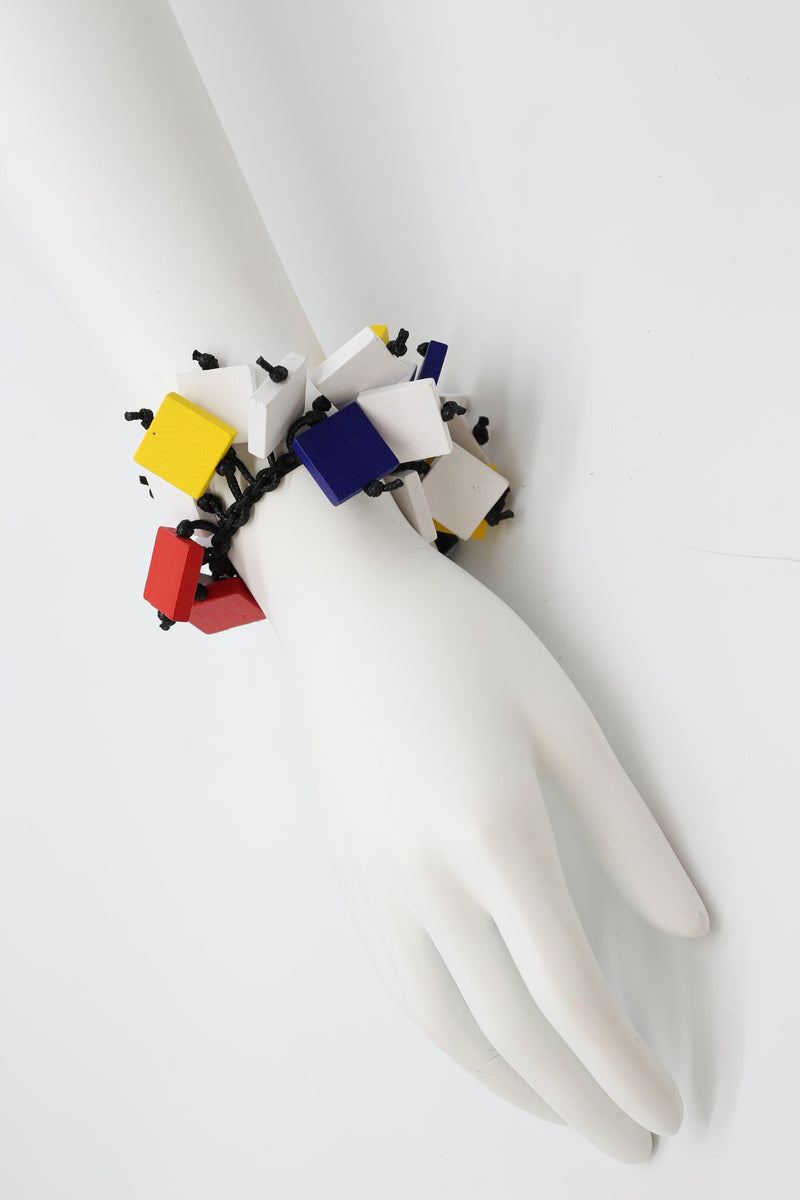 Mondrian Collection Square Elastic Bracelet - Jianhui London