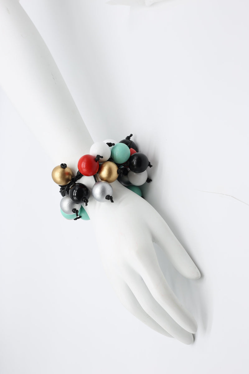 Wooden Beads Berry Bracelet - Jianhui London