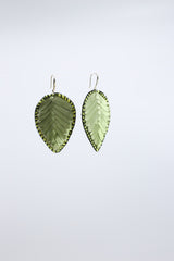 Autumn Leaves Embroidered Earrings - Jianhui London