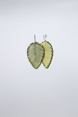 Autumn Leaves Embroidered Earrings - Jianhui London
