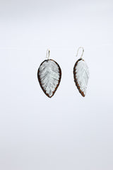 Autumn Leaves Embroidered Earrings - Jianhui London