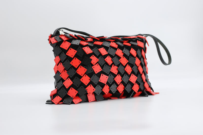 Wooden Squares Bag - Hand-crocheted - Duo - Jianhui London