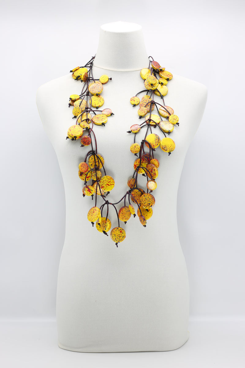 Coin Tree Necklace - Hand-painted - Long - Jianhui London