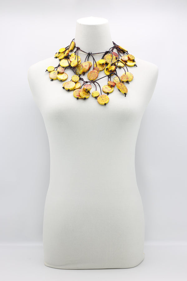 Coin Tree Necklace - Hand-painted - Long - Jianhui London