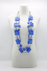 Aqua Plain Necklaces Set - Hand-painted - Jianhui London