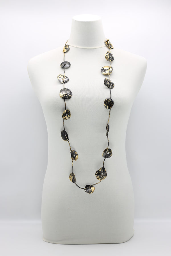 Aqua Plain Necklaces - Hand-gilded - Small - Jianhui London