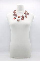 Aqua Plain Necklaces - Hand-painted - Small - Jianhui London