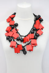 Squares & Beads Necklace - Jianhui London