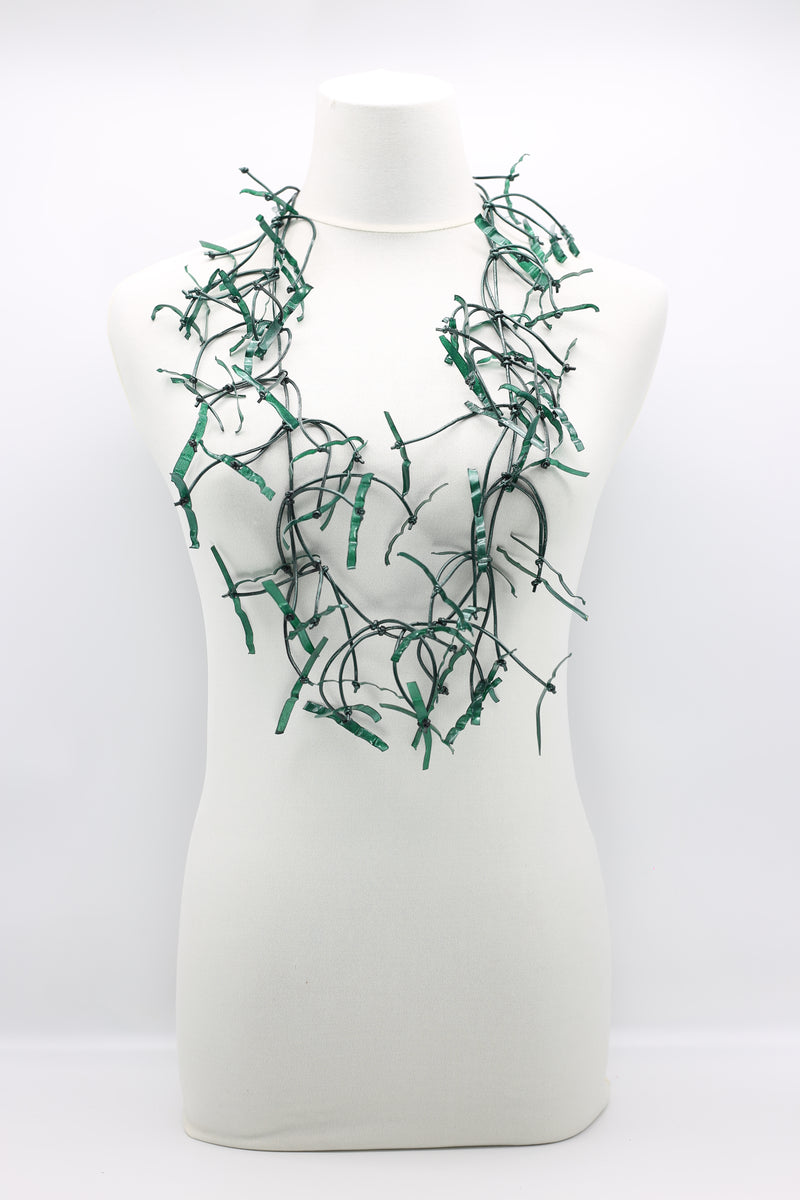Aqua Willow Tree Necklaces - Hand-painted - Long - Jianhui London