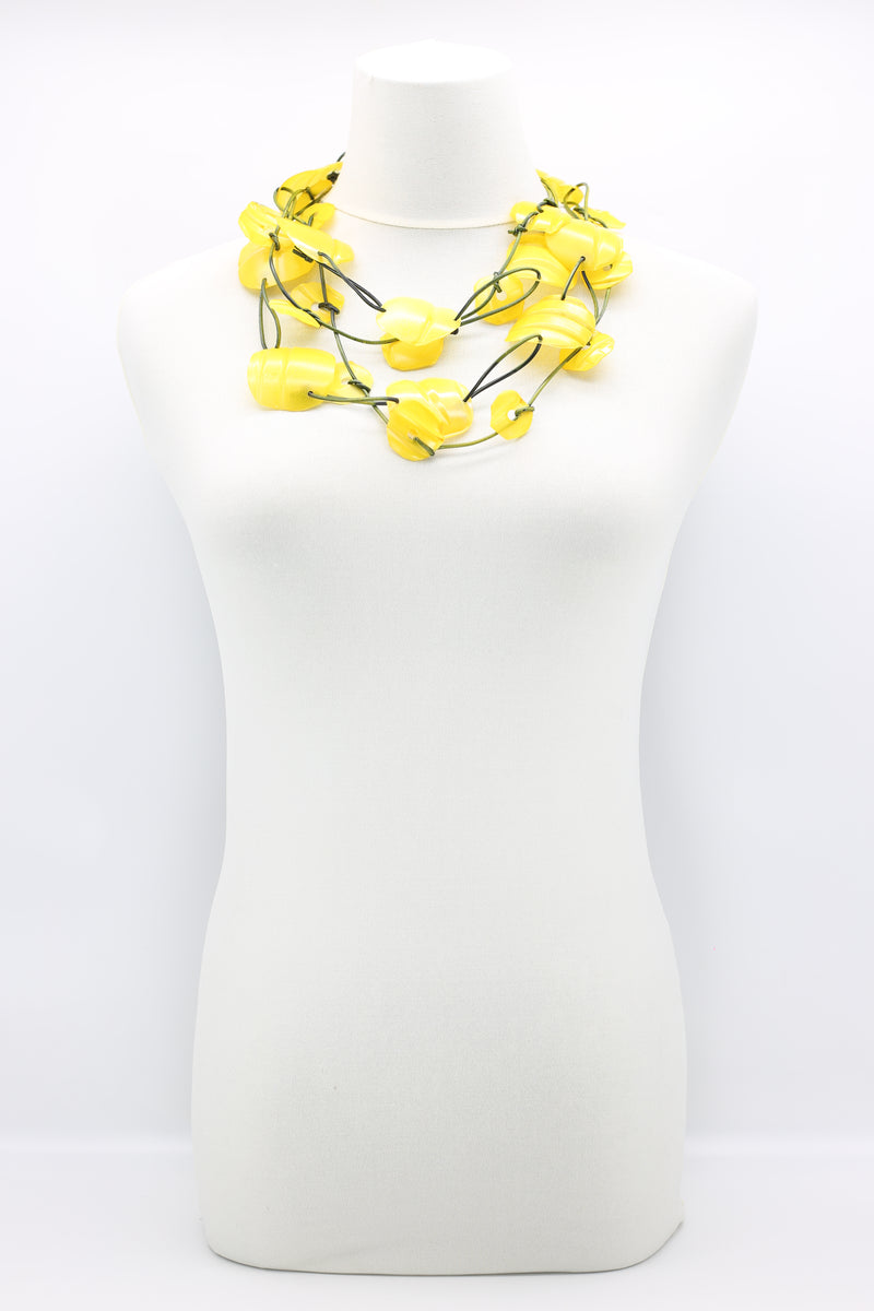 Aqua Plain Necklaces Set - Hand-painted - Jianhui London