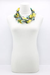 Aqua Lotus Root Necklaces Set - Hand-painted - Jianhui London