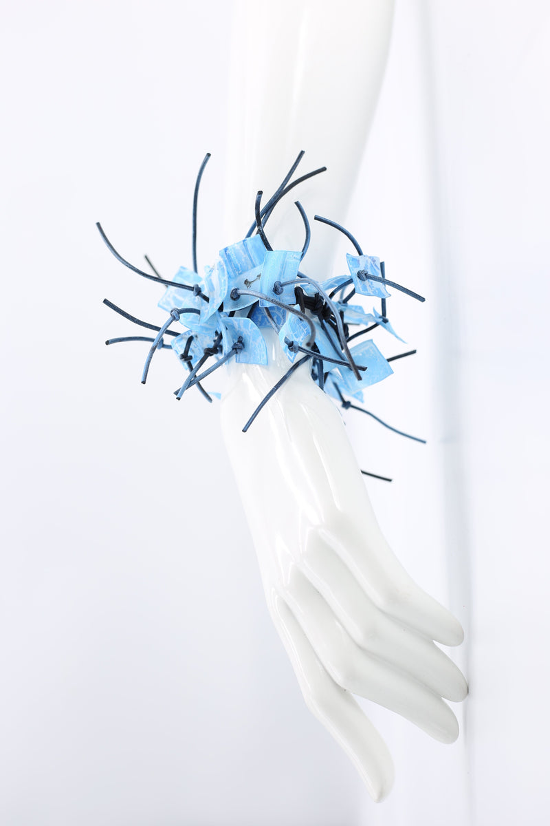 Aqua Square Bracelet - Hand-painted - Jianhui London