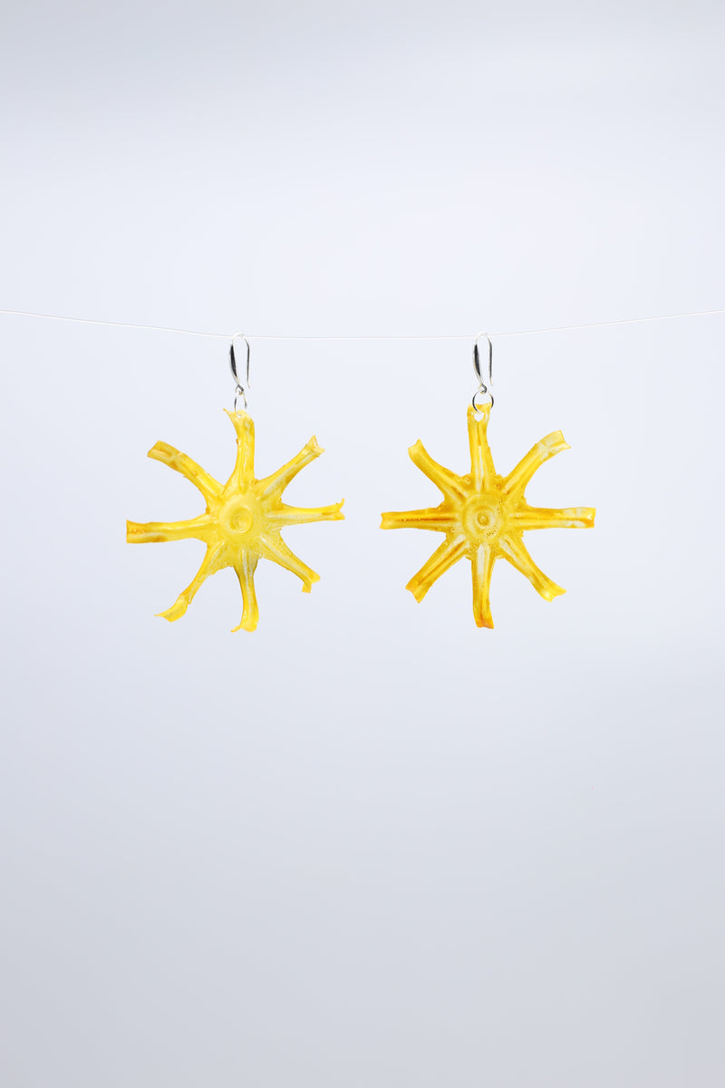 Aqua Starfish earring- Hand painted - Jianhui London