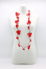 Recycled Plastic Flamingo Lily Necklace - Jianhui London