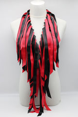 Biba Round Beads & Ribbon - Red/Black - Jianhui London