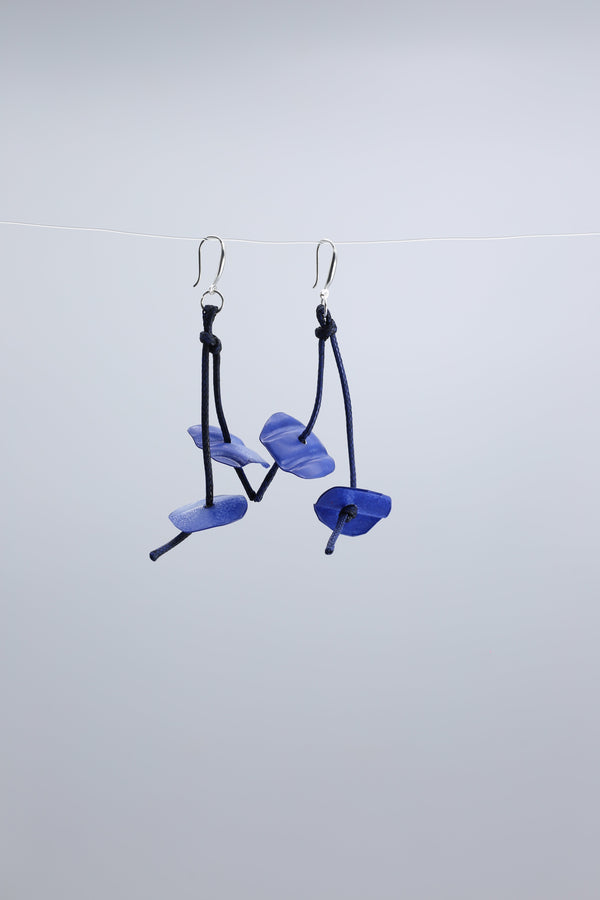 Aqua Coral earrings-Hand painted - Jianhui London