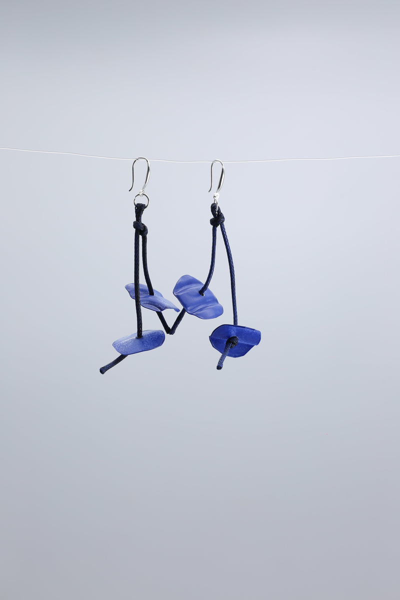 Aqua Coral earrings-Hand painted - Jianhui London