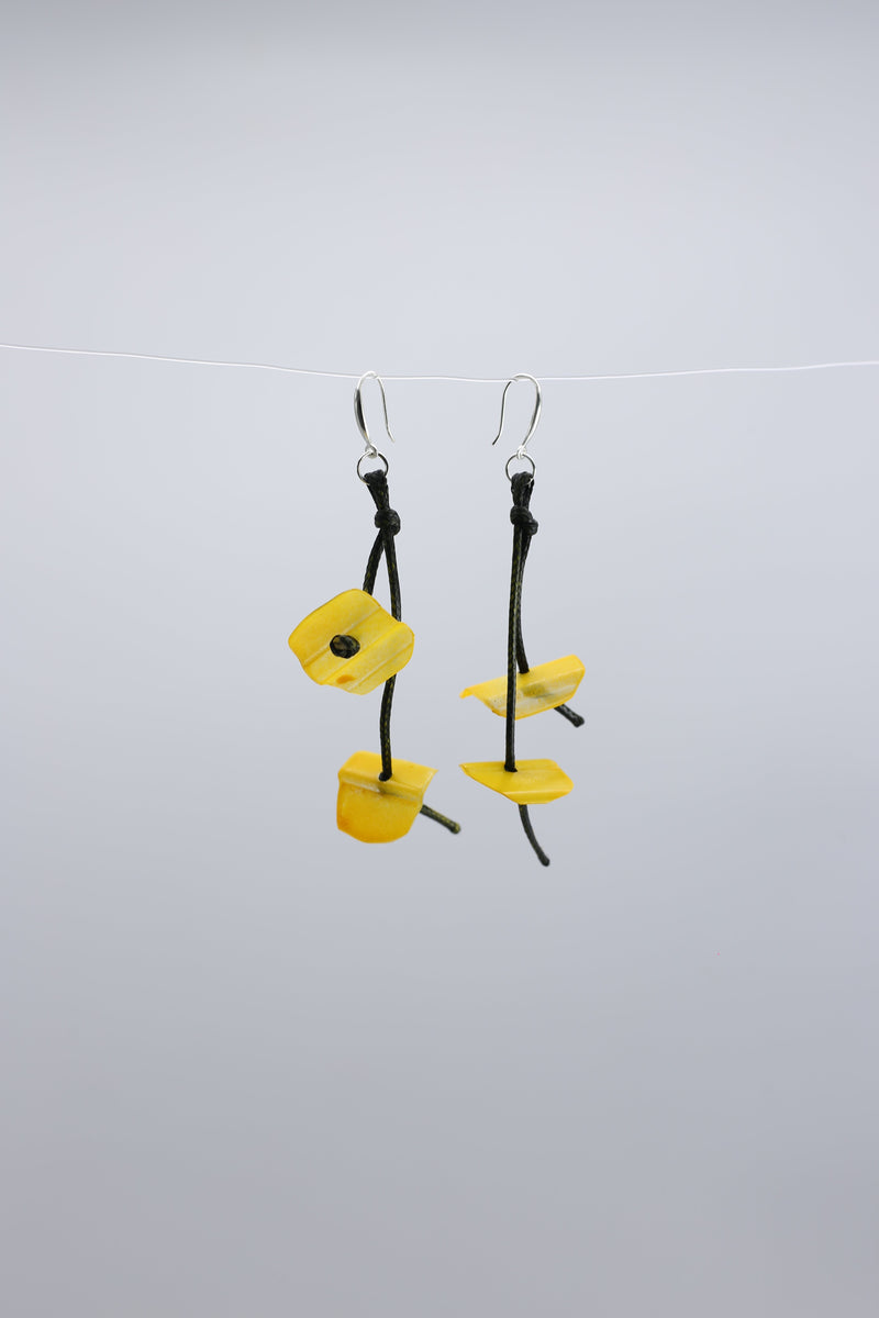 Aqua Coral earrings-Hand painted - Jianhui London