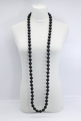 Round Beads Necklaces Set - Spring Green/Orange/Black - Jianhui London