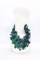 3-strand Recycled Leather Necklaces - Hand painted - Jianhui London