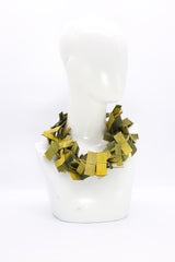 3-strand Recycled Leather Necklaces - Hand painted - Jianhui London