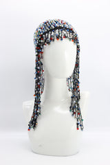 Hand Crocheted Crystal Hat With Tassels - Jianhui London